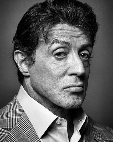 sylvester stallone black and white|More.